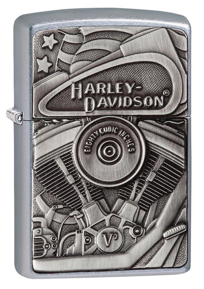 emblema del bloque motor harley-davidson