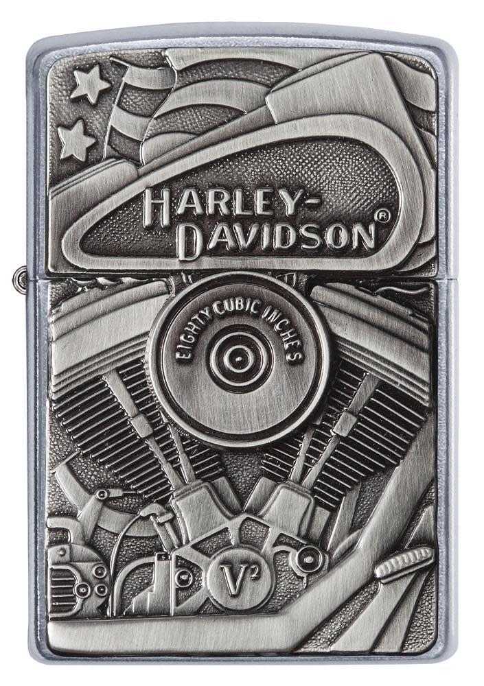 emblema del bloque motor harley-davidson