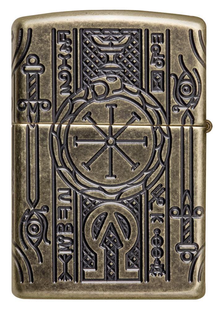 libro de los muertos de latón antiguo armor
