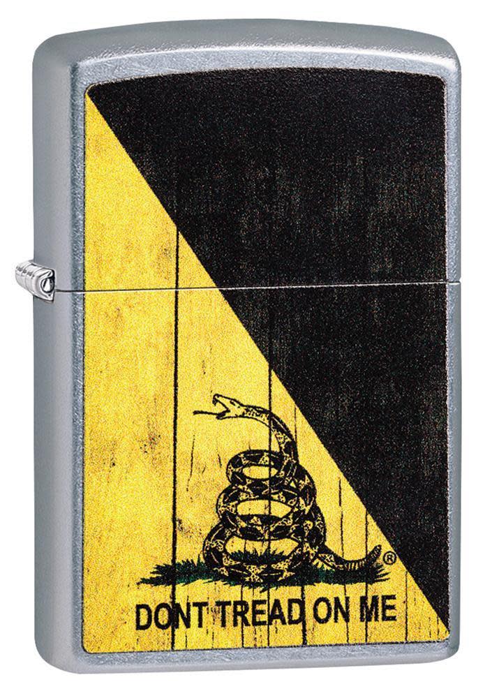 diseño de veta de madera dont tread on me