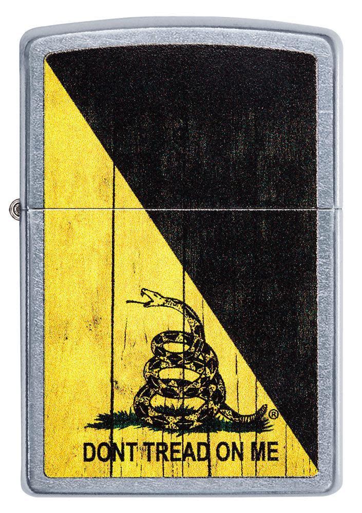 diseño de veta de madera dont tread on me