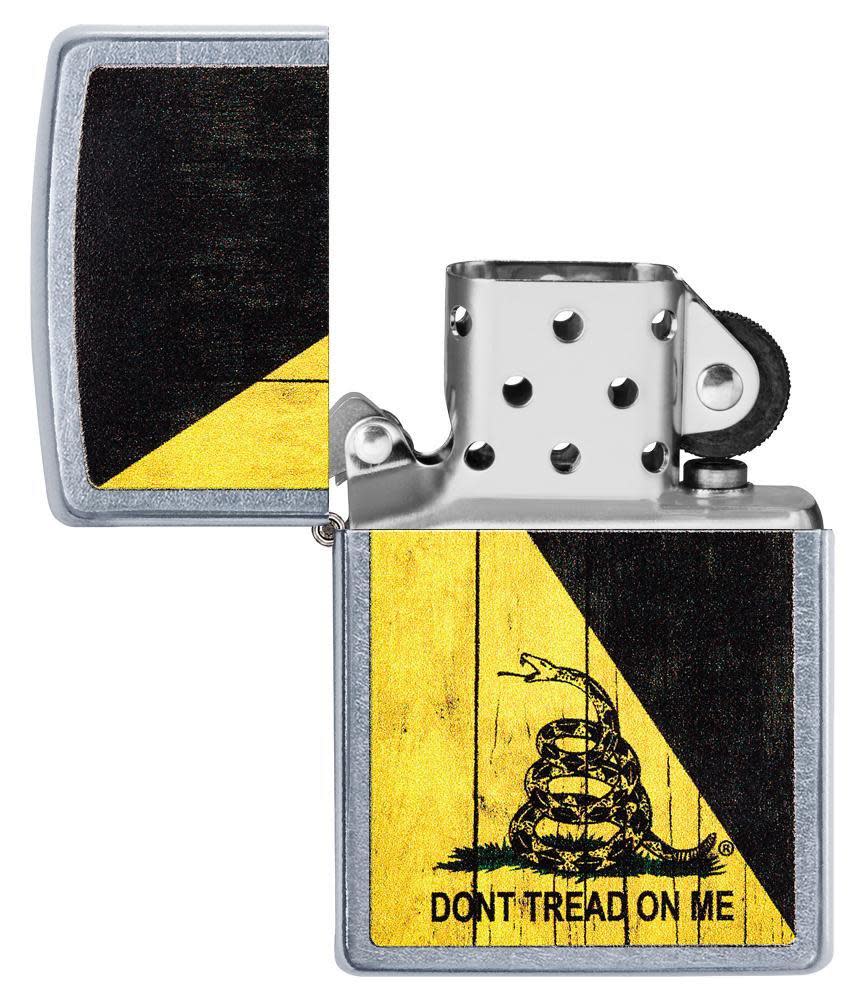 diseño de veta de madera dont tread on me