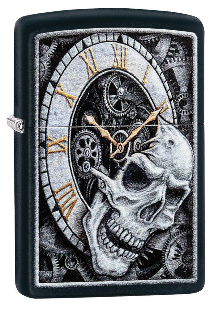 diseño de reloj de calavera