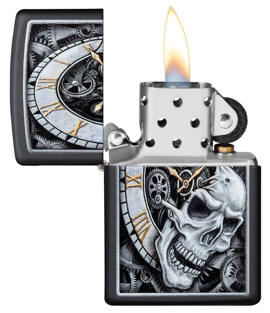 diseño de reloj de calavera