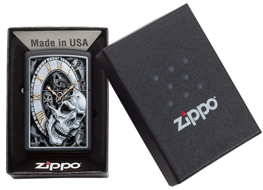 diseño de reloj de calavera