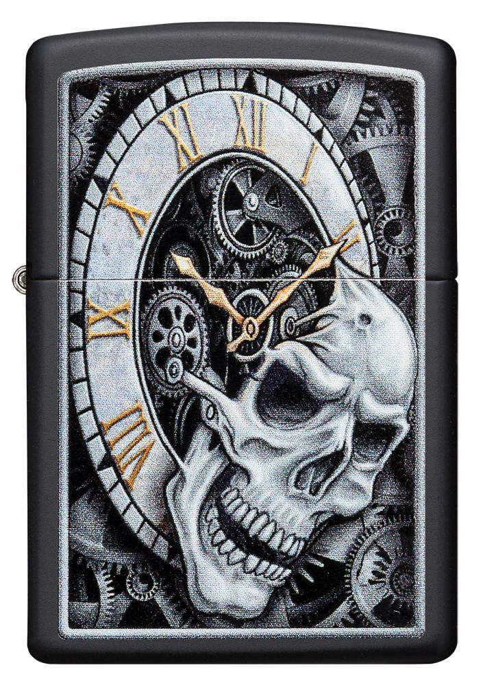 diseño de reloj de calavera