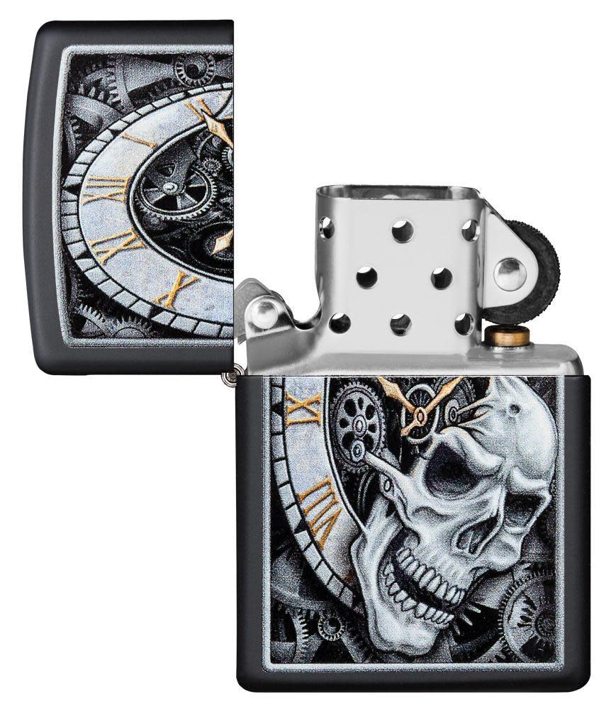 diseño de reloj de calavera
