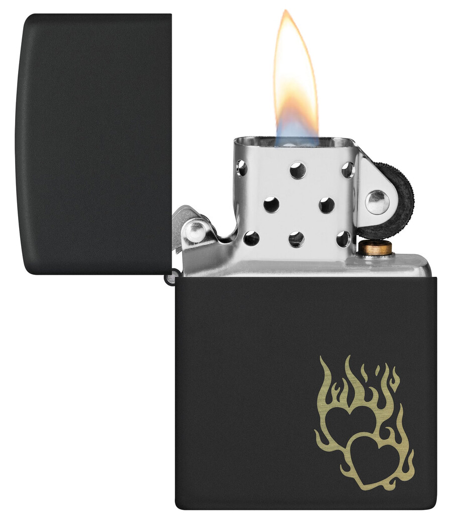 diseño de corazón de fuego