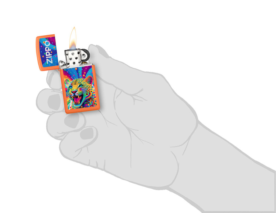 diseño de leopardo zippo