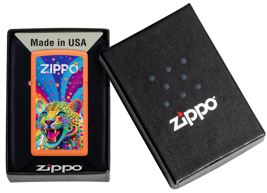 diseño de leopardo zippo