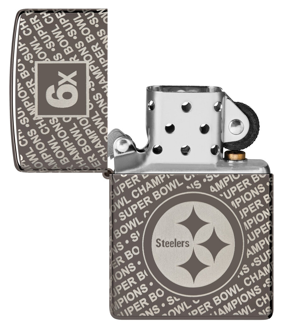 figura coleccionable de los campeones del super bowl pittsburgh steelers