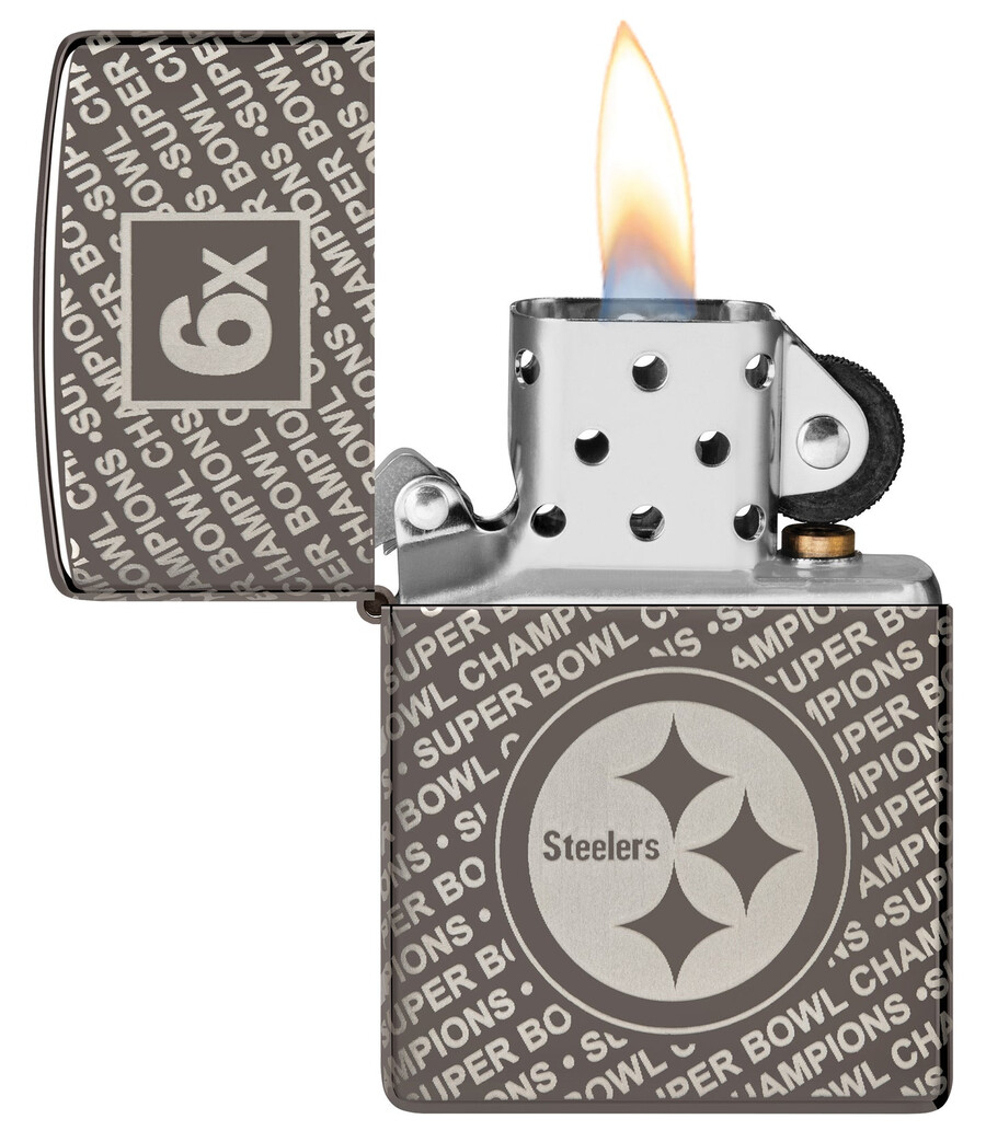 figura coleccionable de los campeones del super bowl pittsburgh steelers