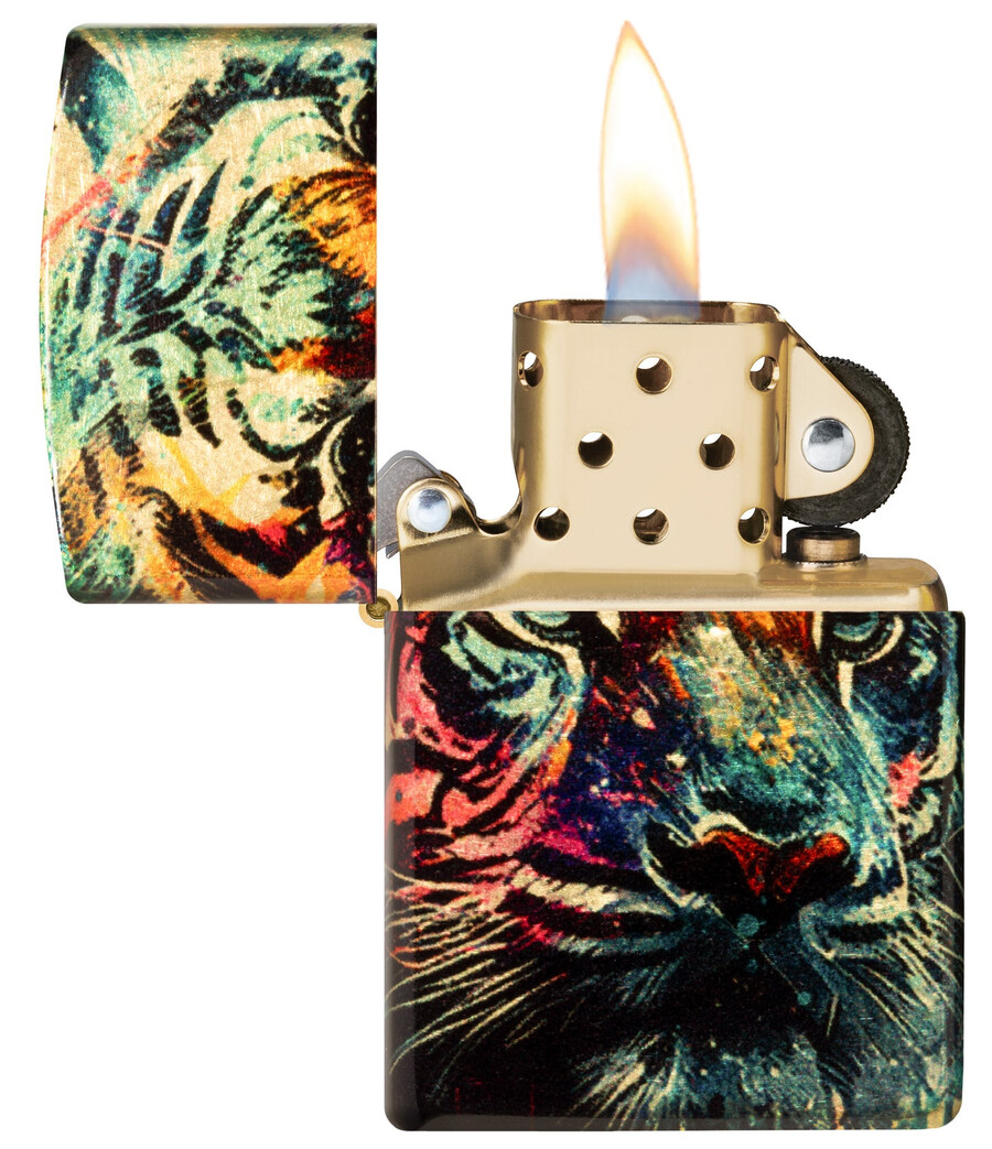 diseño de tigre pintado