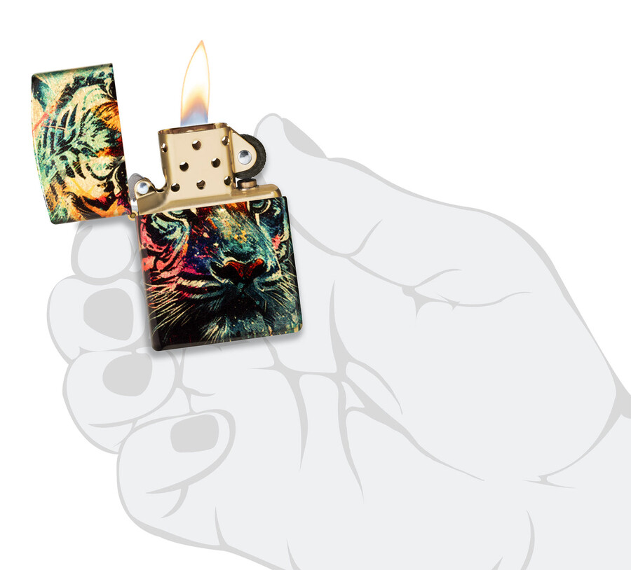 diseño de tigre pintado
