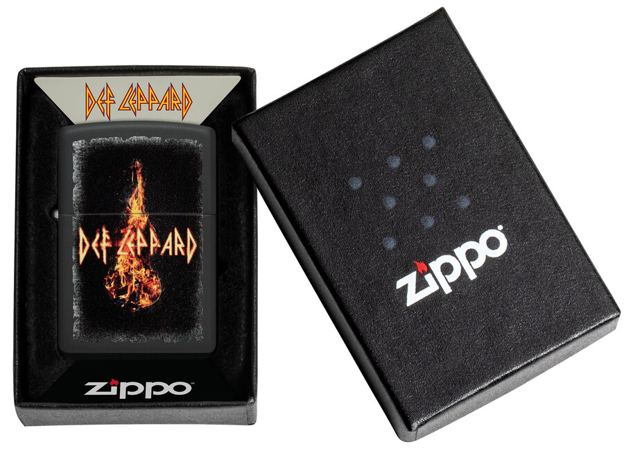 diseño de violín en llamas de def leppard