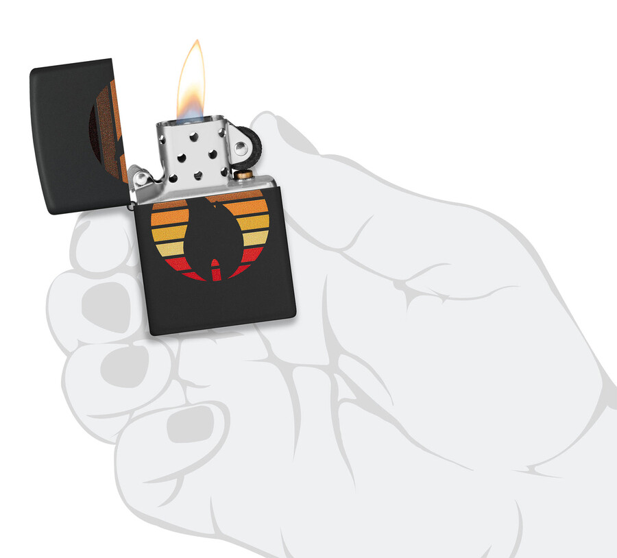 diseño zippo con bloques de color