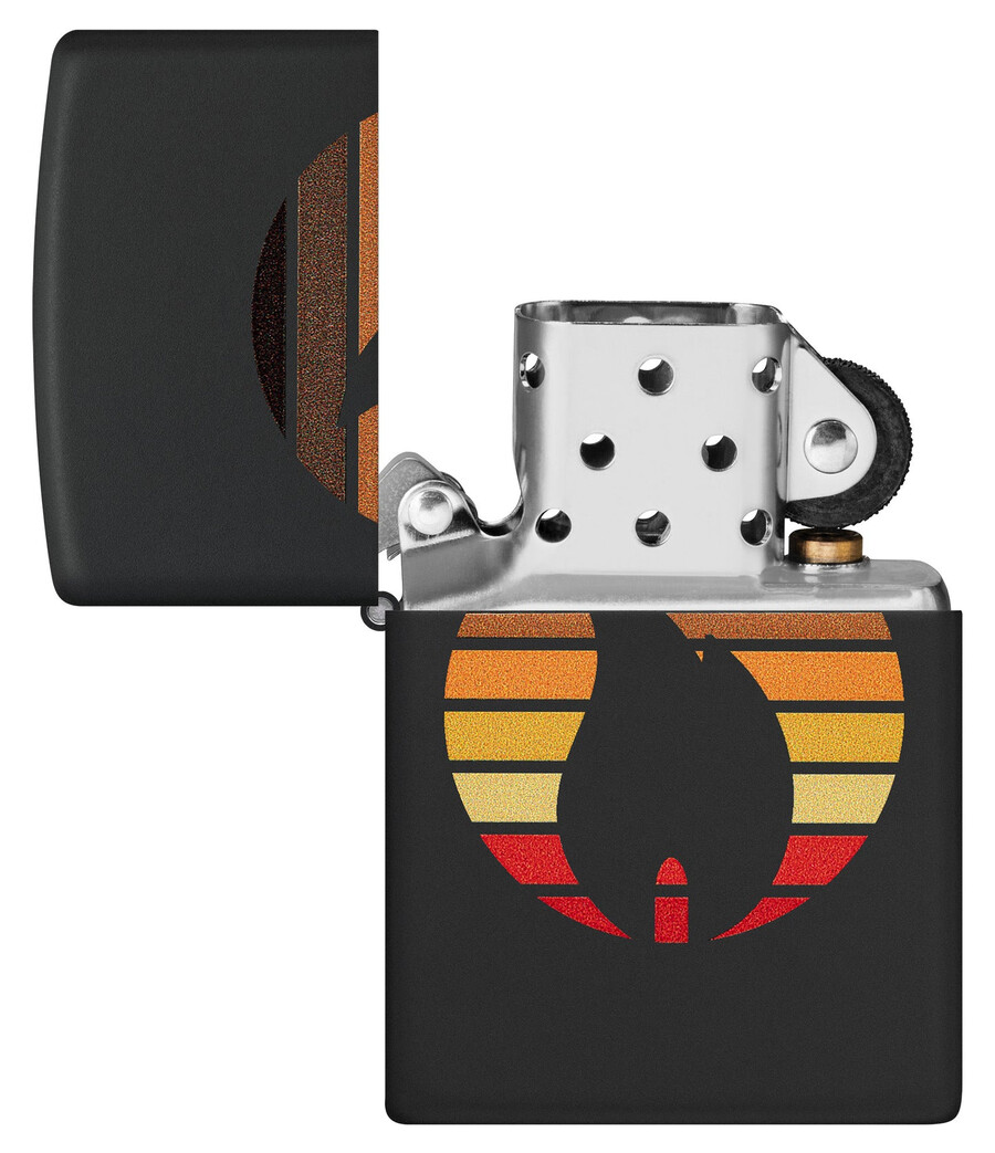 diseño zippo con bloques de color