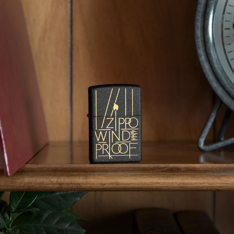 diseño zippo de arte lineal