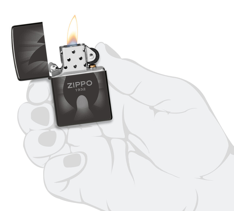 diseño radiante de zippo