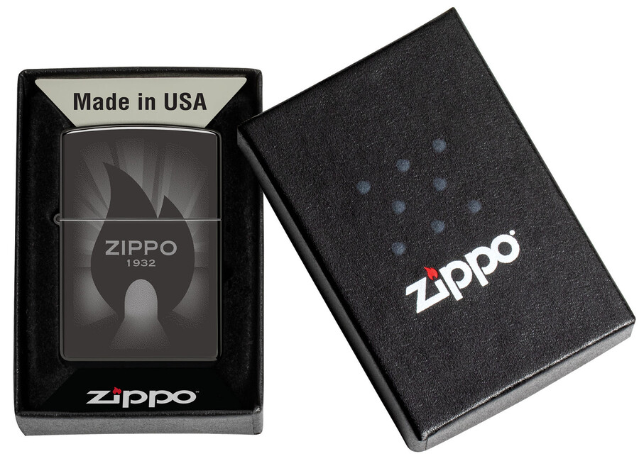 diseño radiante de zippo