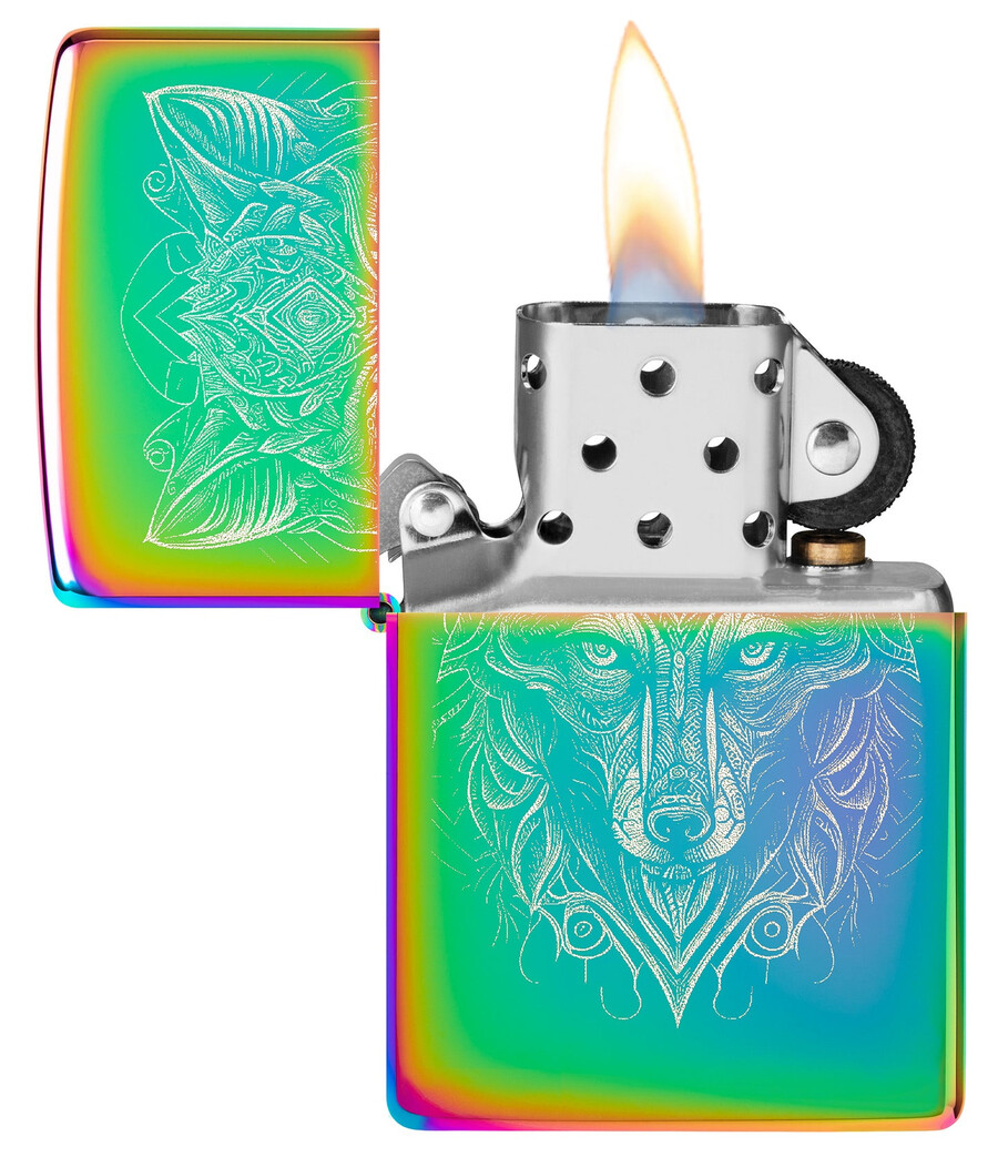 diseño de lobo místico