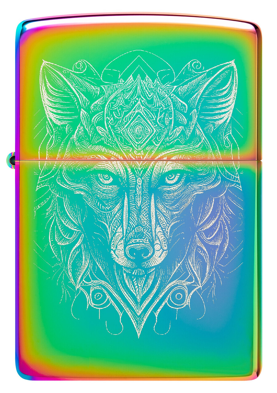 diseño de lobo místico
