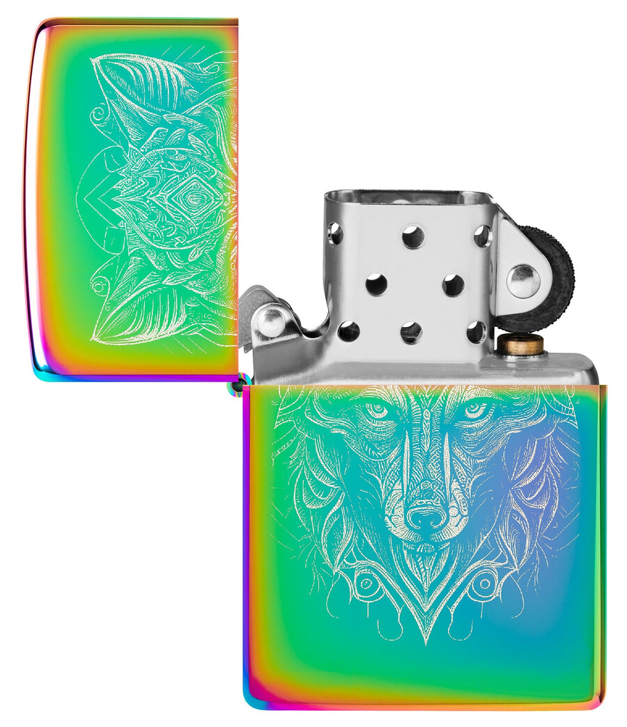 diseño de lobo místico