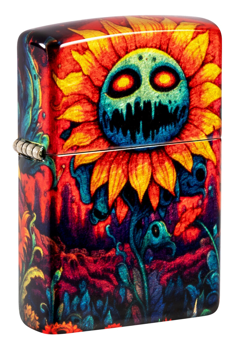 diseño de girasol espeluznante