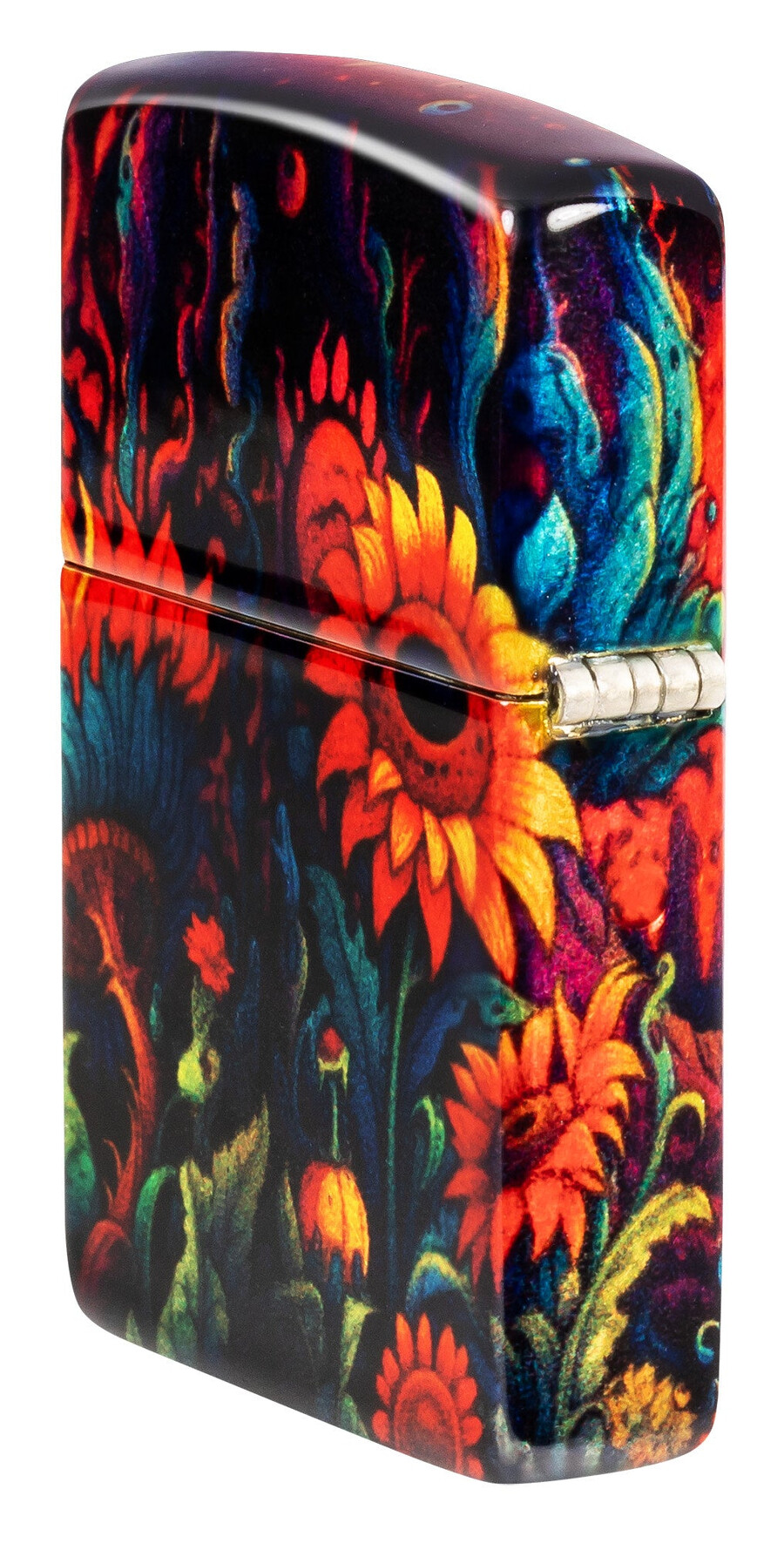 diseño de girasol espeluznante