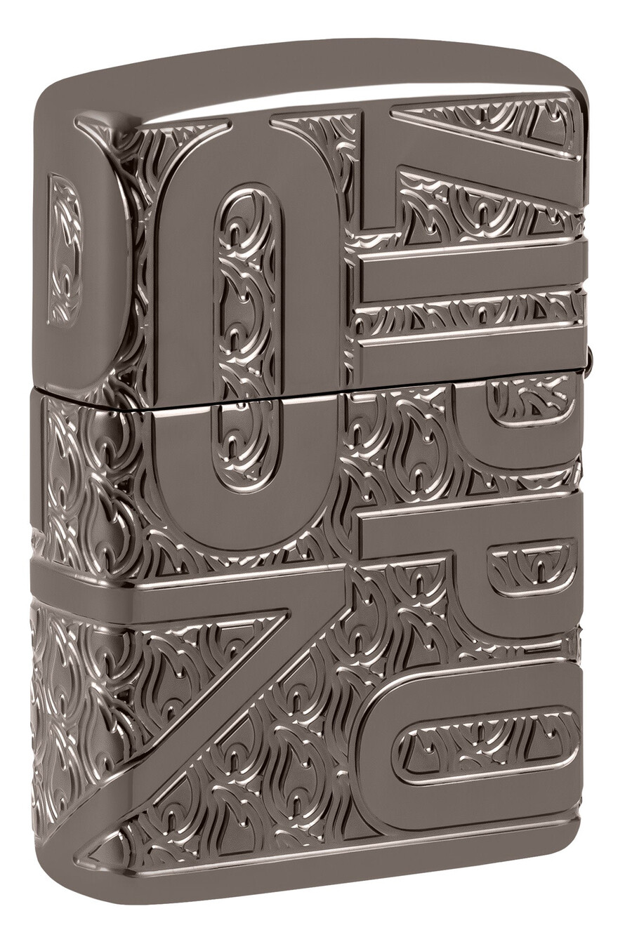 diseño zippo tallado al revés