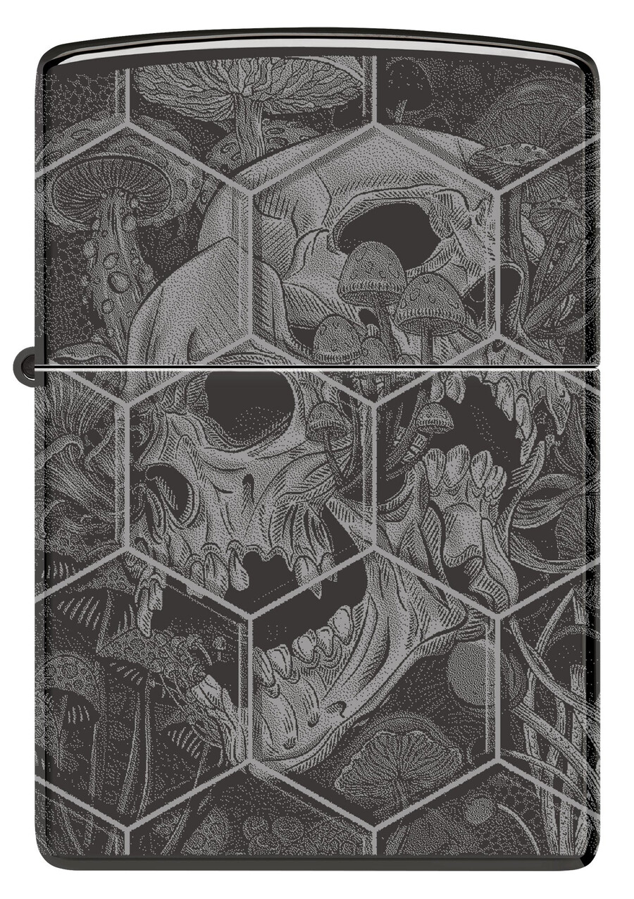 diseño de calaveras de hongos