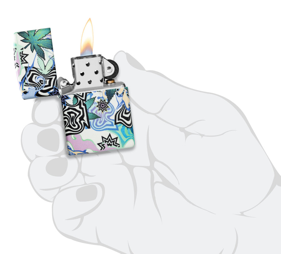 diseño abstracto de cannabis
