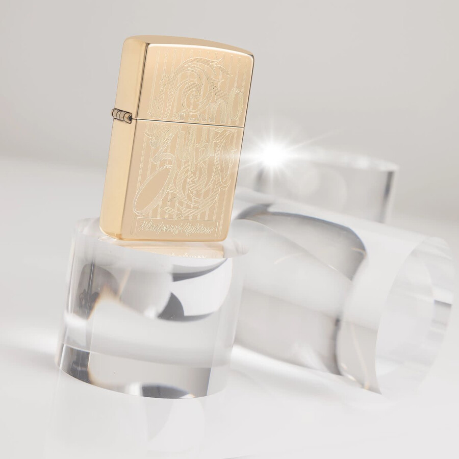 diseño de filigrana en espiral de zippo