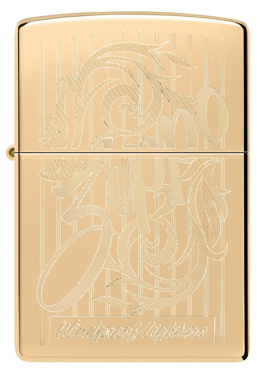 diseño de filigrana en espiral de zippo