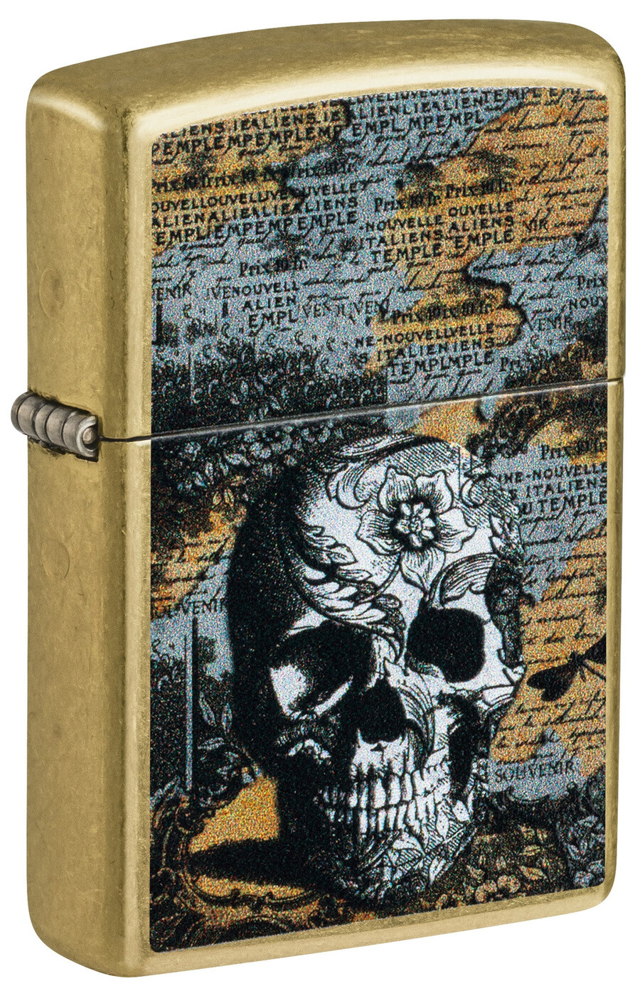 diseño de calavera floral