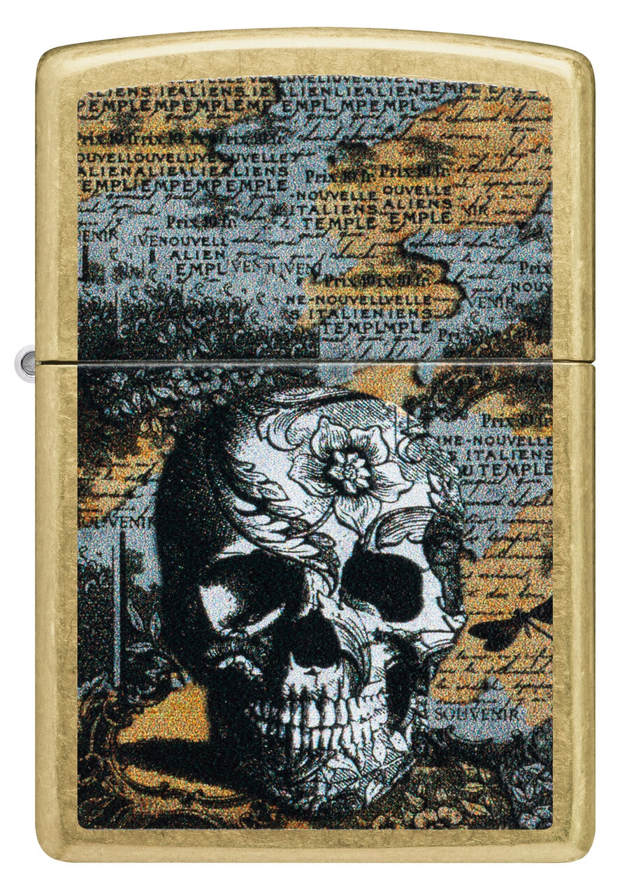 diseño de calavera floral