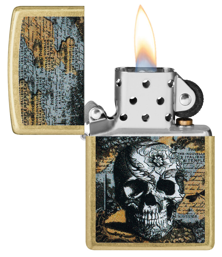 diseño de calavera floral