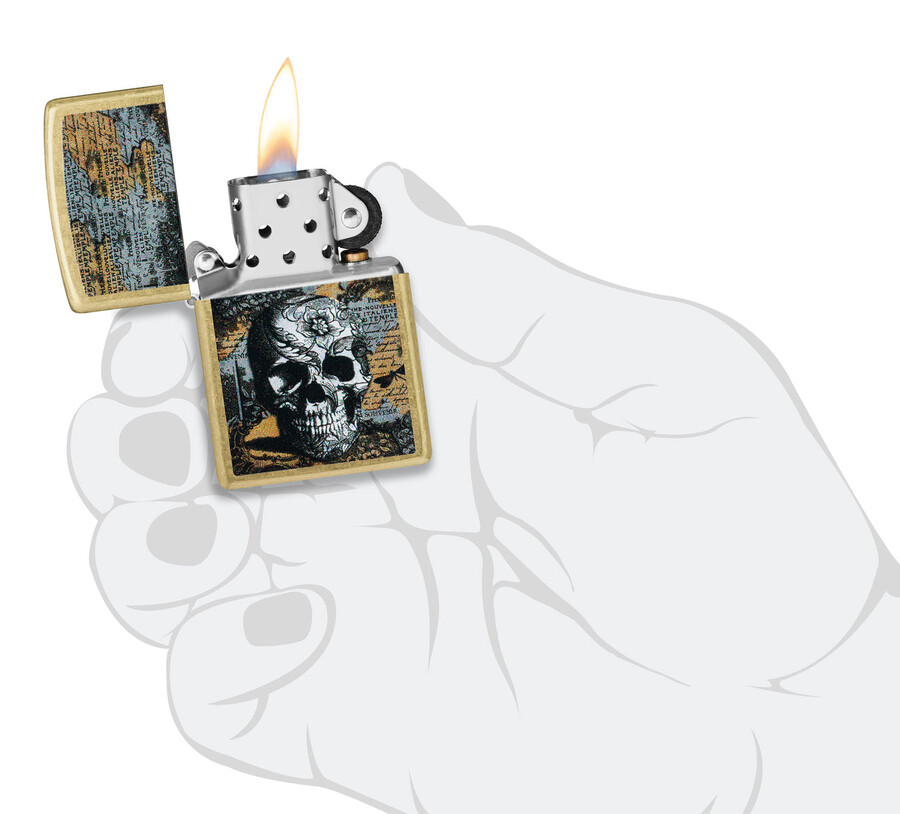 diseño de calavera floral
