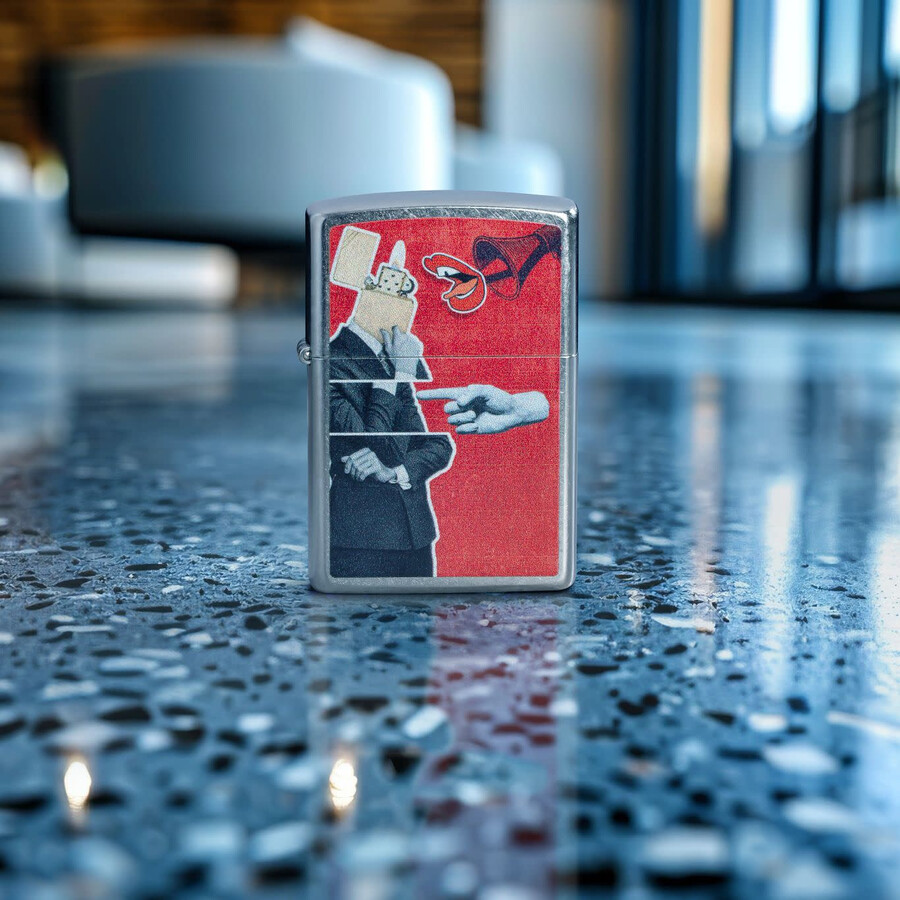 diseño de collage de zippo