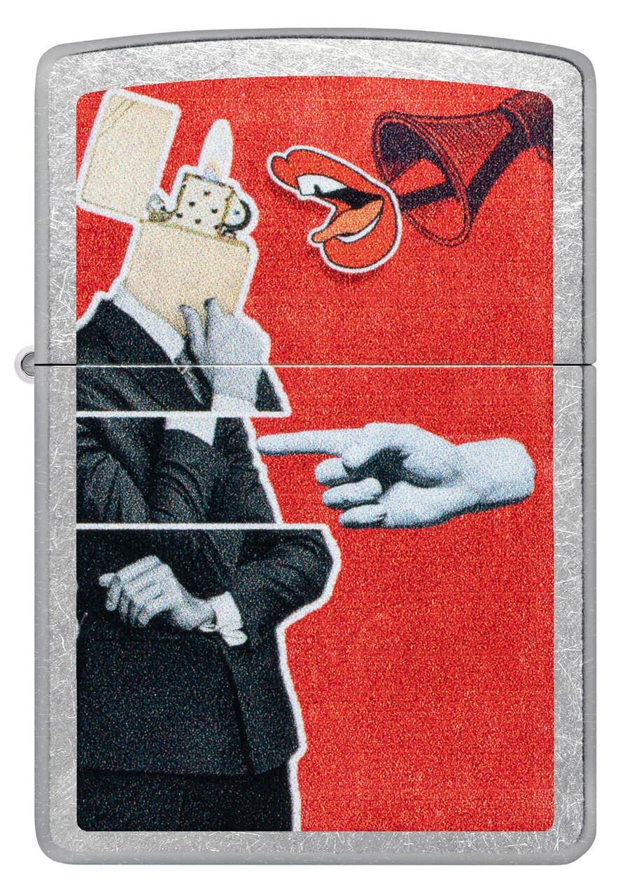 diseño de collage de zippo