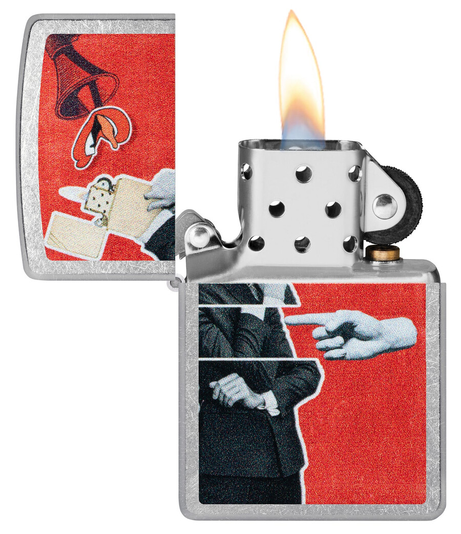diseño de collage de zippo