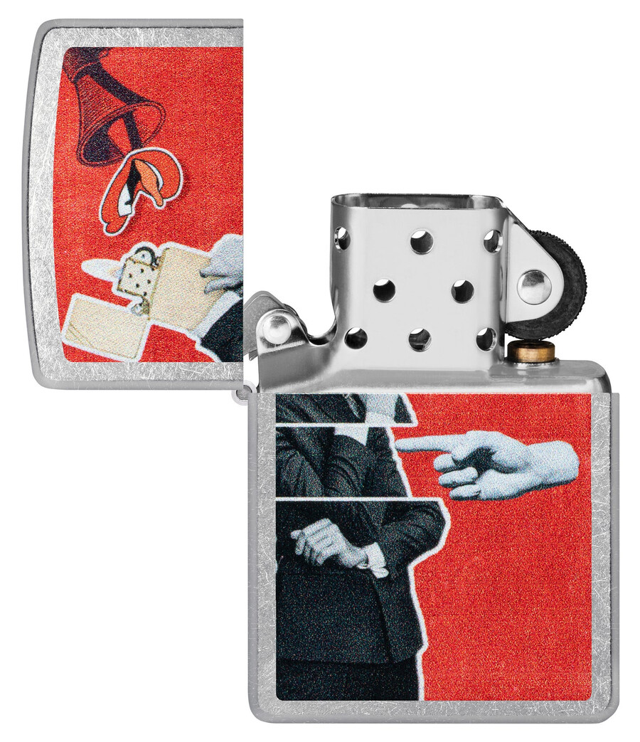 diseño de collage de zippo