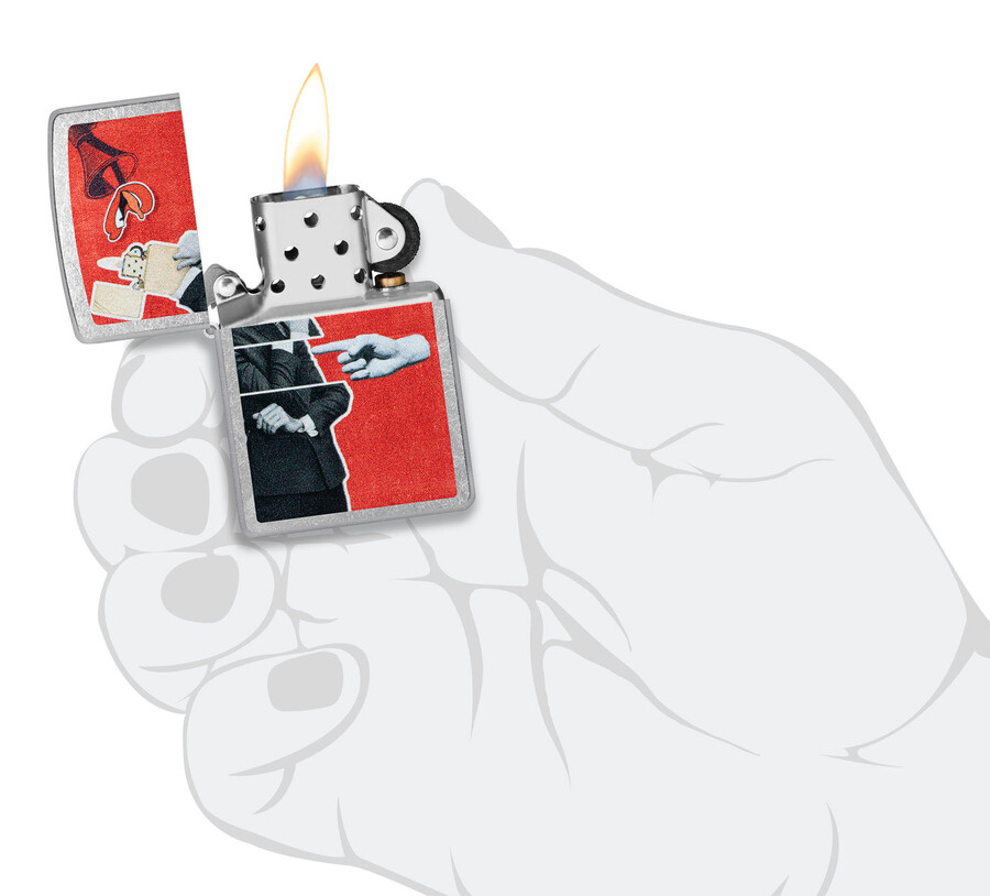 diseño de collage de zippo