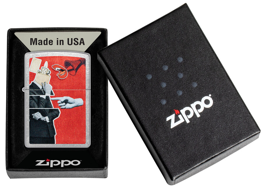 diseño de collage de zippo