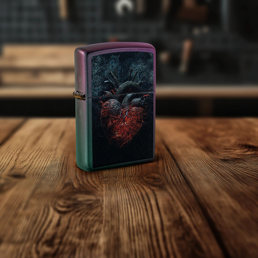diseño de corazón oscuro