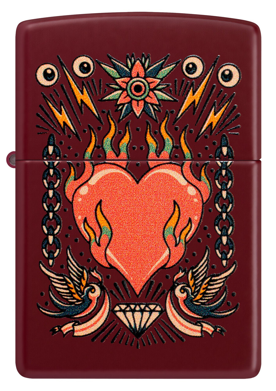 diseño de tatuaje de corazón