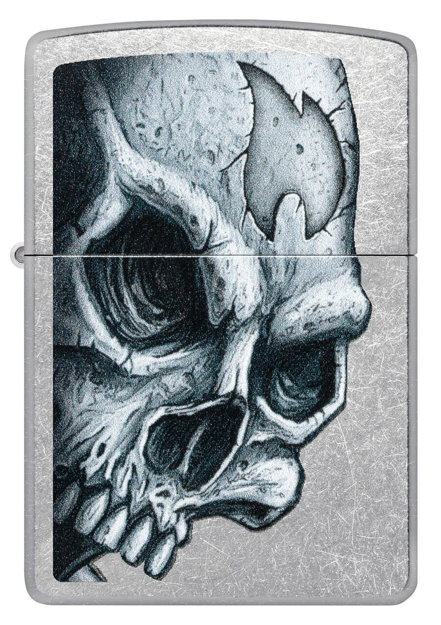 diseño de calavera y llama