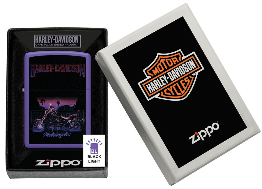 diseño de motocicleta harley-davidson black light