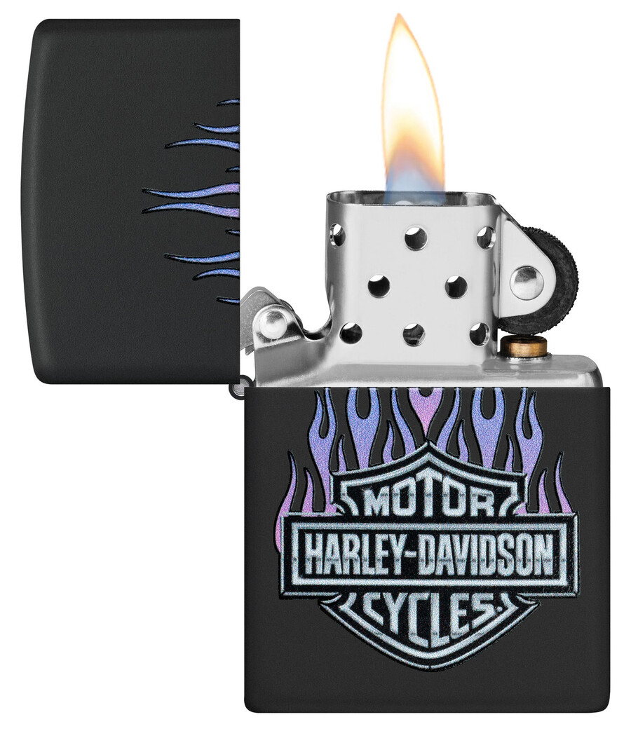 diseño de llamas moradas de harley-davidson