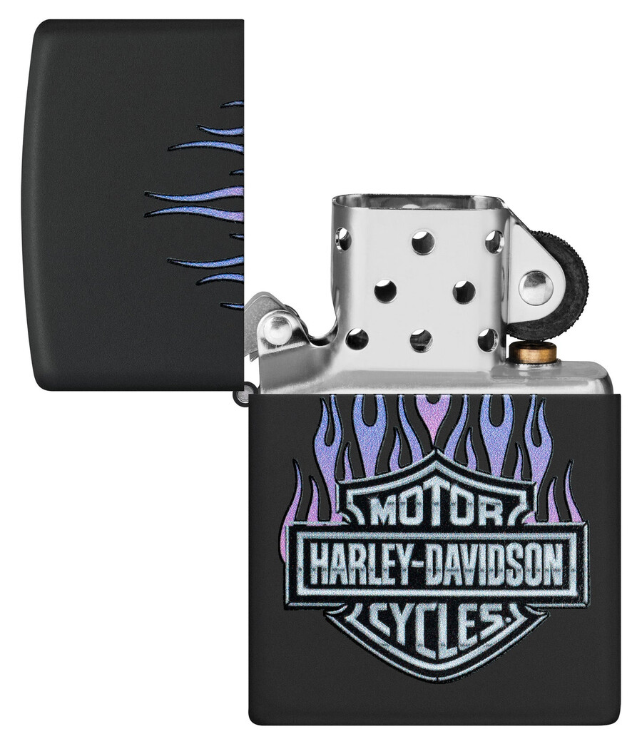 diseño de llamas moradas de harley-davidson